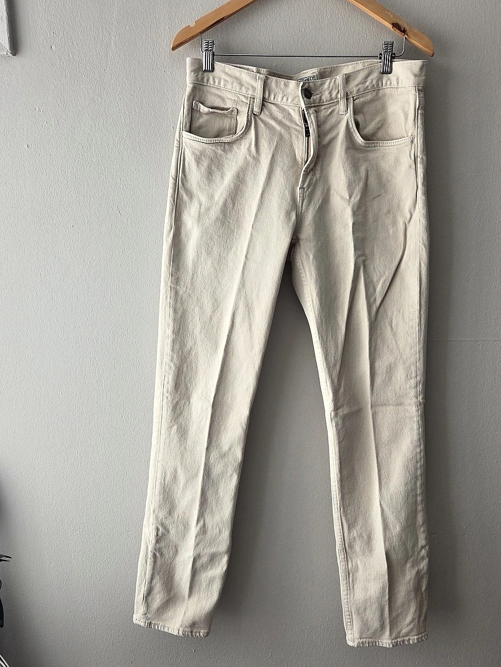 Faherty Skinny Jeans Cream Waist 32 Length 32